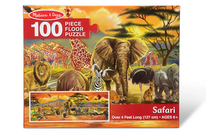 Puzzle podłogowe Safari 100 el. Melissa & Doug 12873
