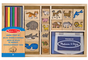 Stempelki dla dzieci i kredki ze Zwierzętami Melissa and Doug 13798